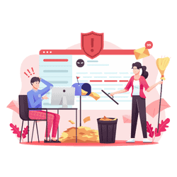 image of spam cleanup