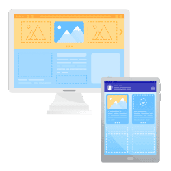 desktop and tablet view